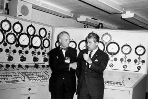 Dr. von Braun and Astronaut John Glenn