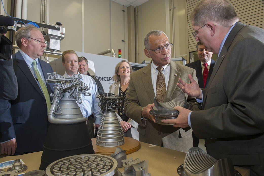 Administrator Bolden Sees High-Tech Manufacturing