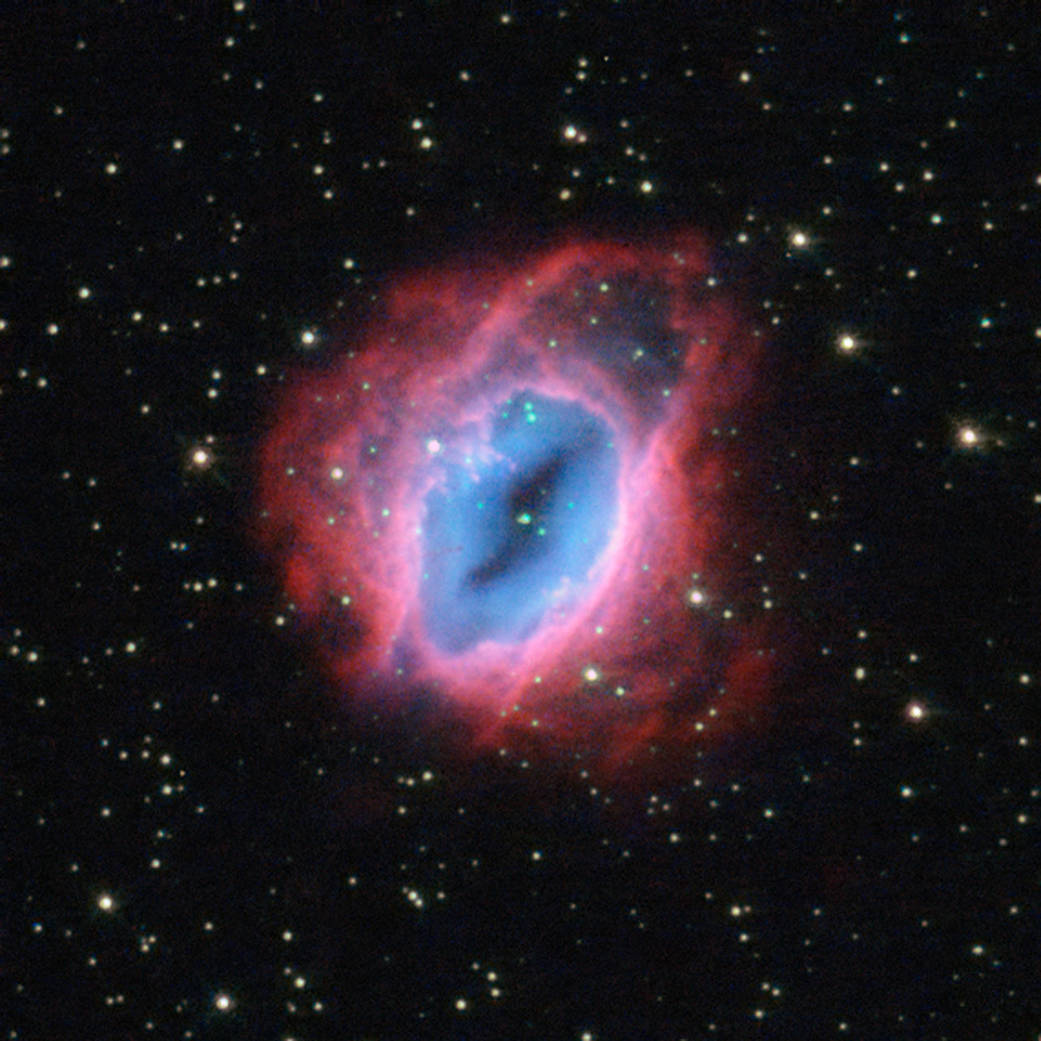 Hubble Observes Glowing, Fiery Shells of Gas