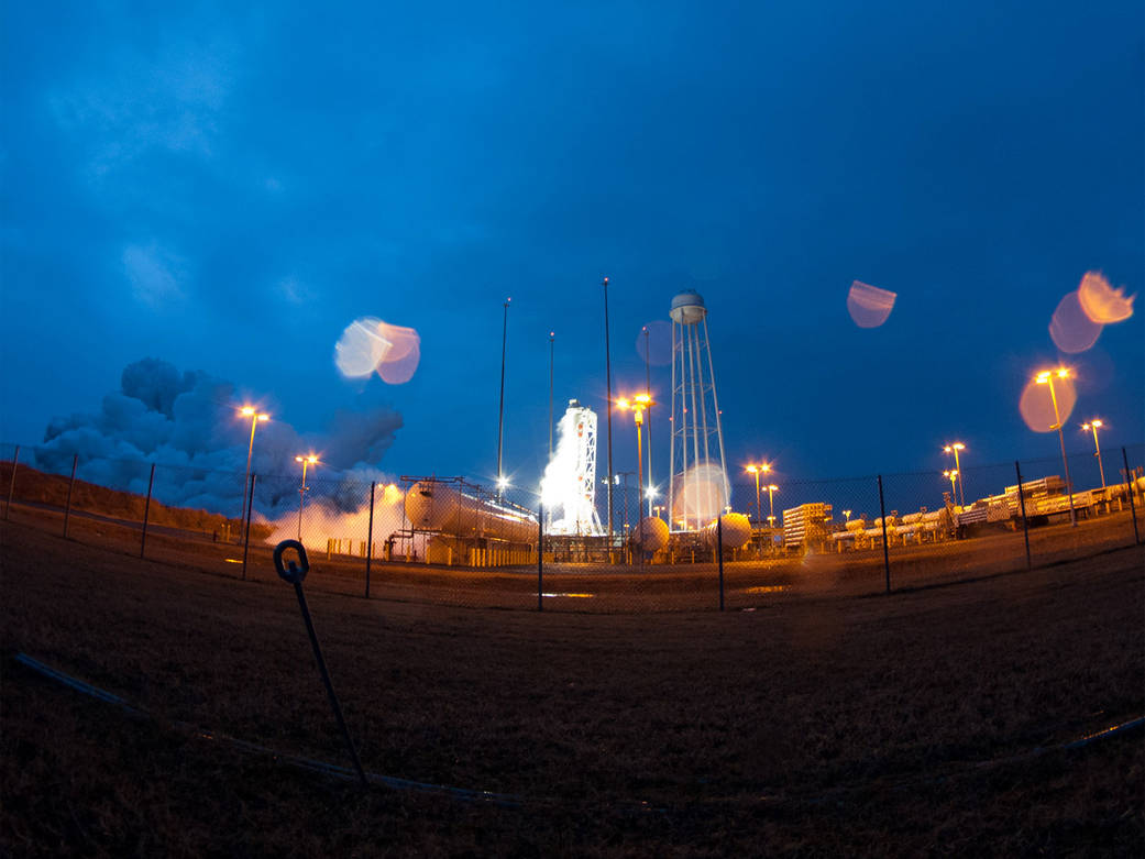 Antares Hot Fire Test at Wallops