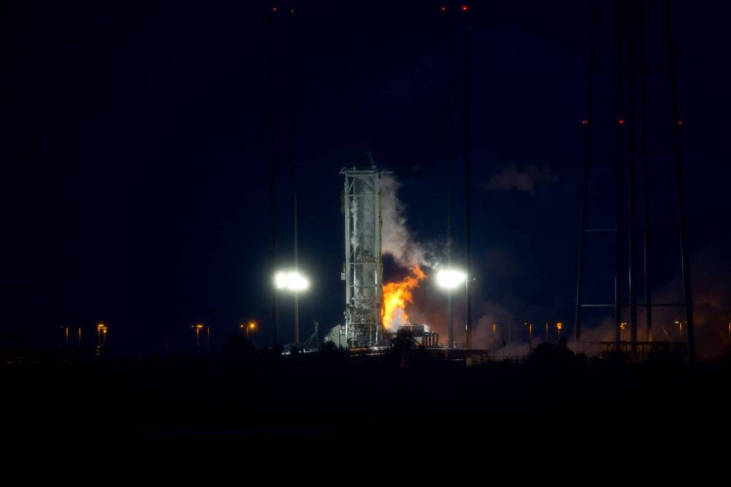 Antares Hot Fire Test at Wallops