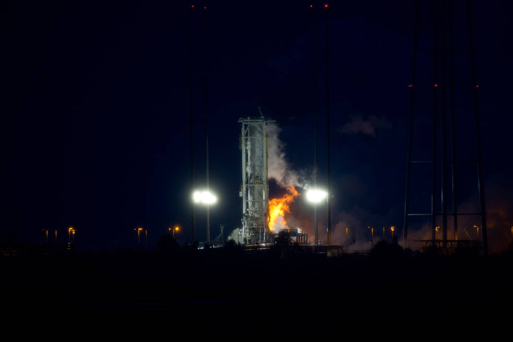 Antares Hot Fire Test at Wallops