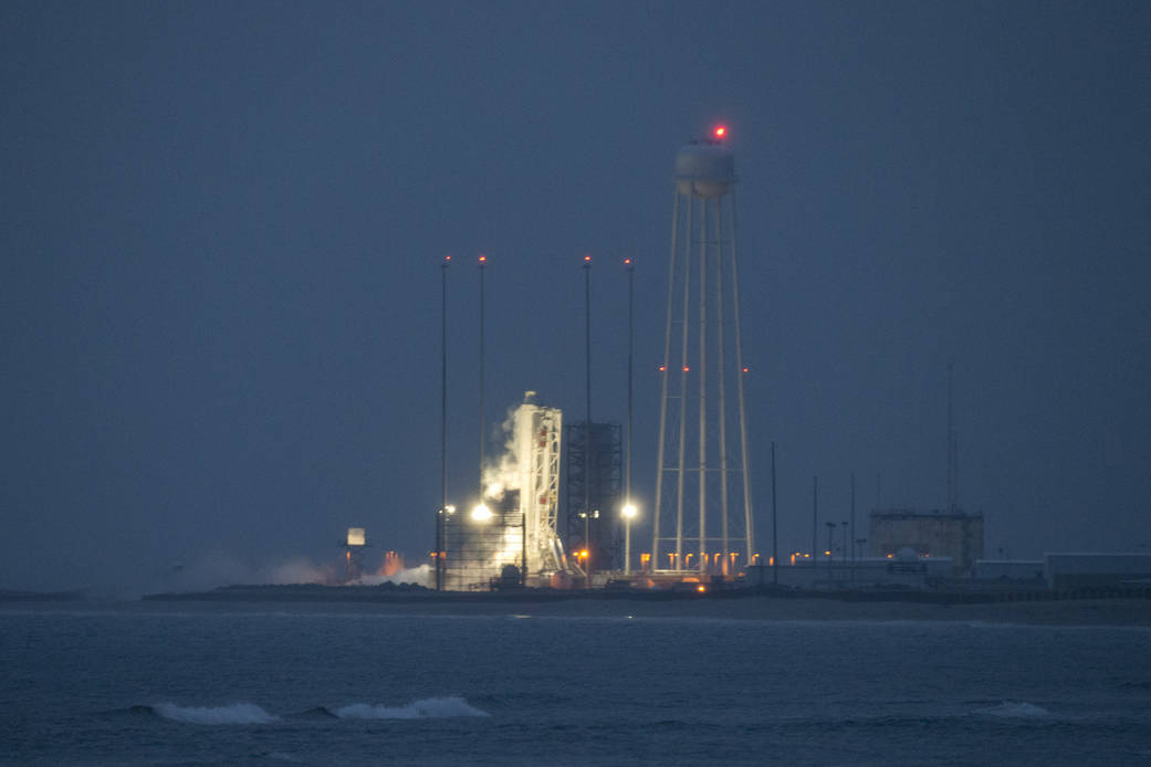 Antares Hot Fire Test at Wallops