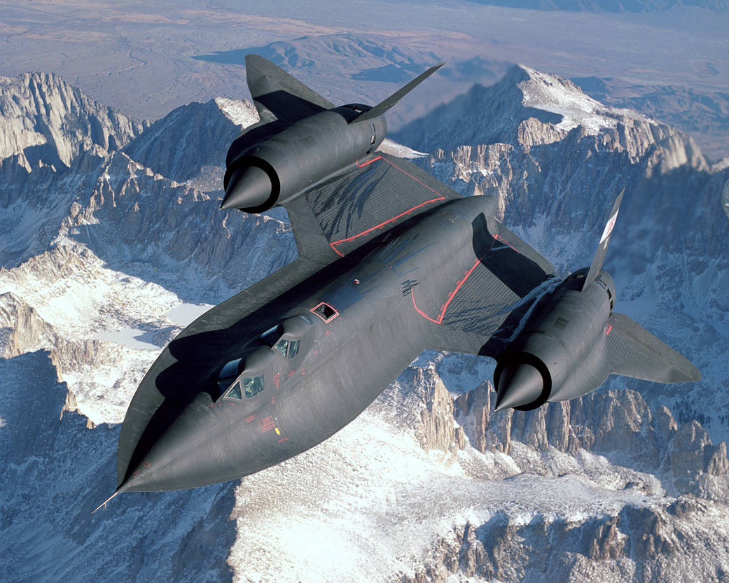 SR-71 trainer in flight