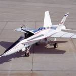 The X-53 was a modified F/A-18 fighter used for a joint Air Force, Boeing and NASA project, Active Aeroelastic Wing (AAW).