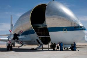 Super Guppy - T-38 Loading For Ferry Flight