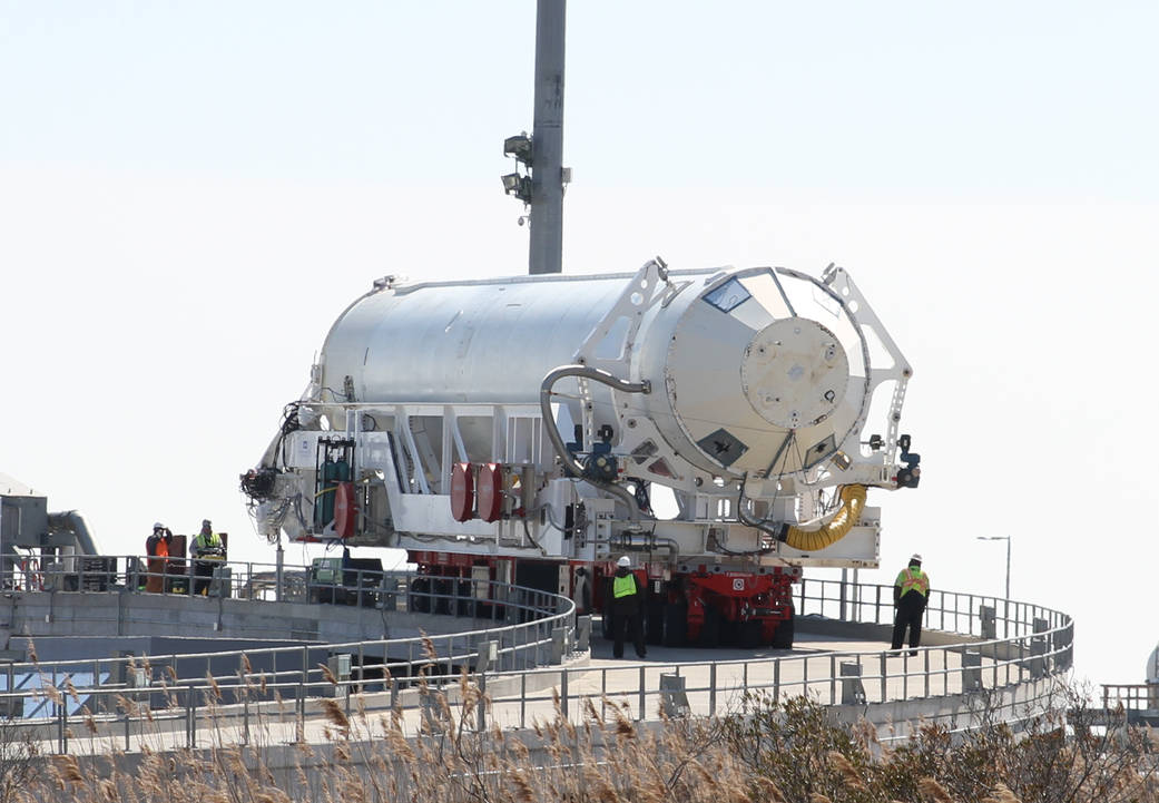 Close Up of Antares on the Ramp