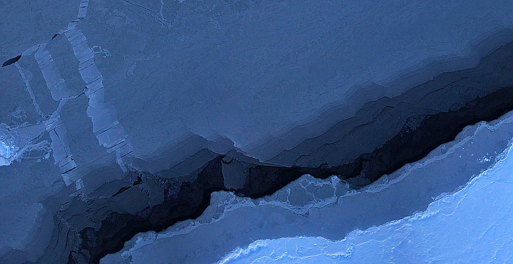 Blue Beaufort Sea Ice