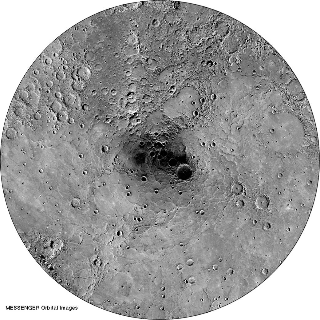 Orbital Mosaic of Mercury's North Pole