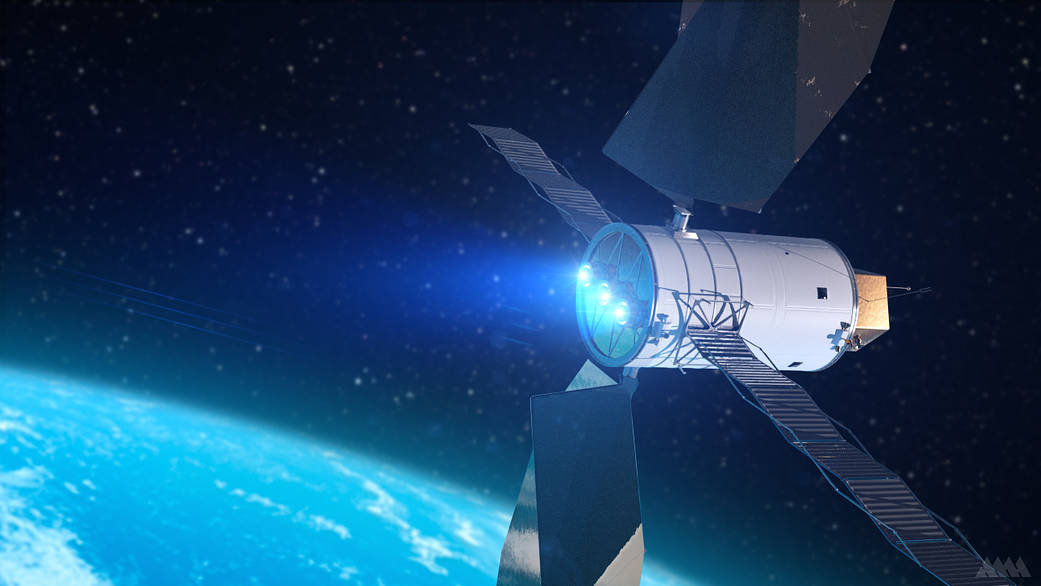 Artist's Concept of a Solar Electric Propulsion System