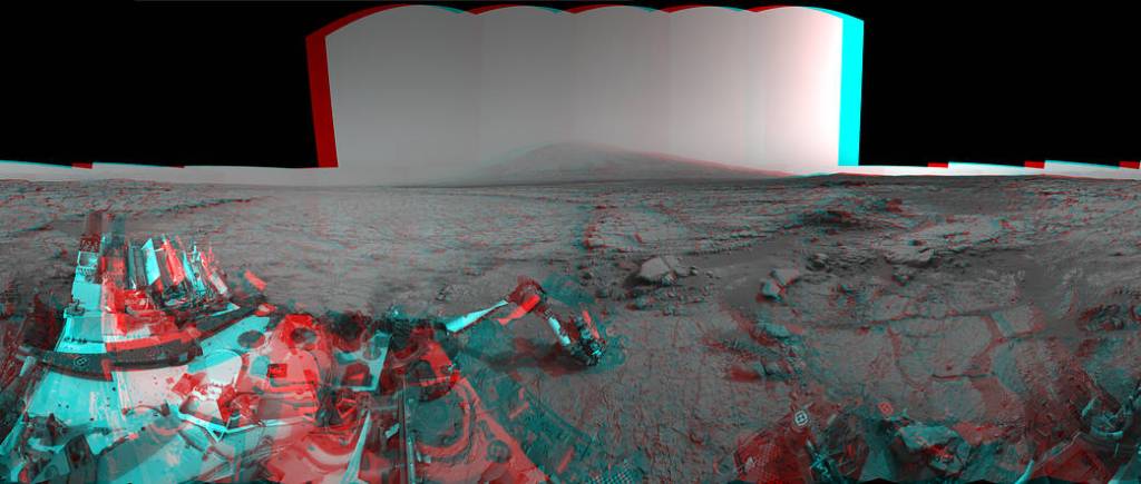Mars Stereo View from ‘John Klein’ to Mount Sharp – Raw