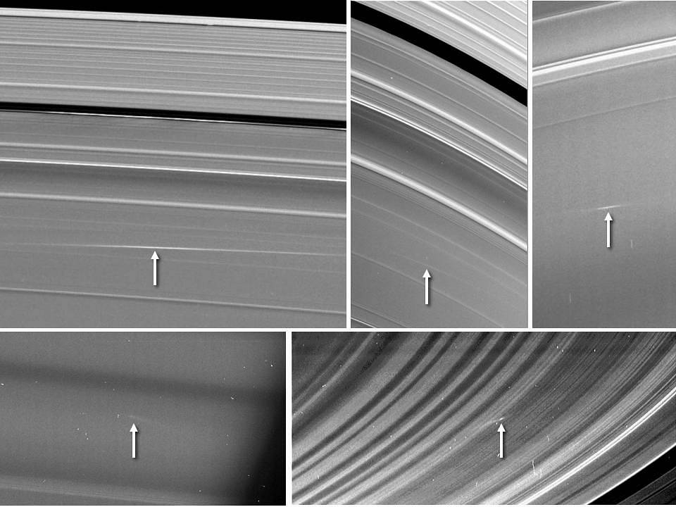 Meteors Meet Saturn's Rings