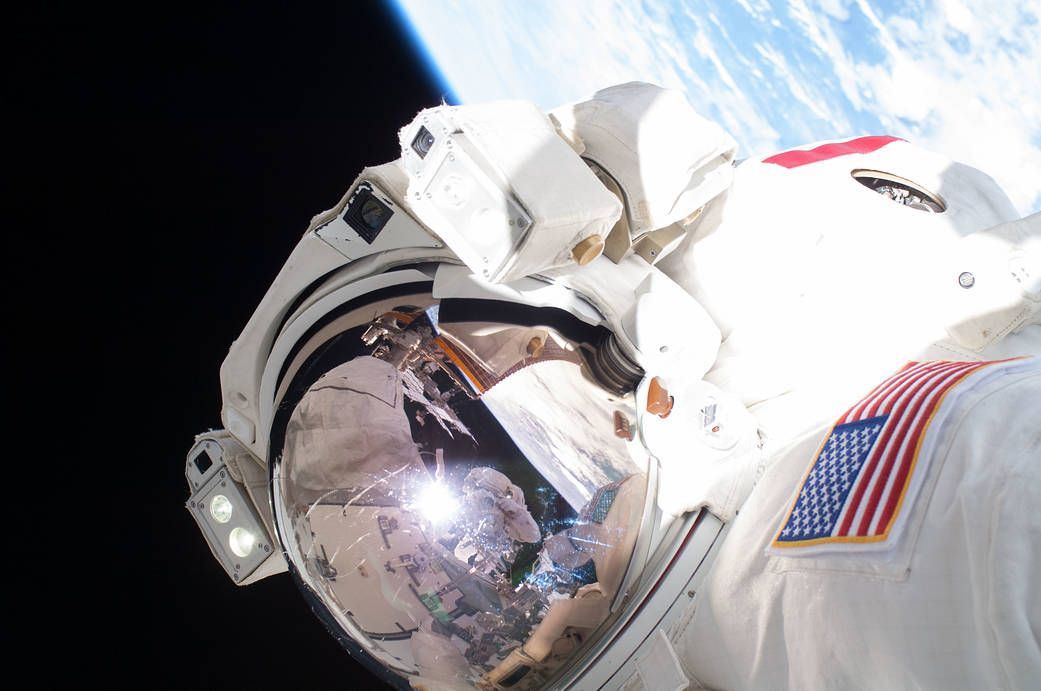 Astronaut Chris Cassidy Conducts a Spacewalk