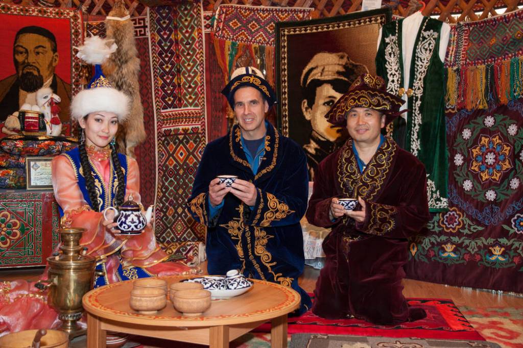 Backup Crew Members Enjoy Kazakh Culture