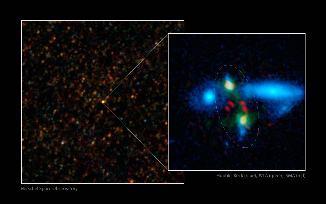 The Making of a Giant Galaxy