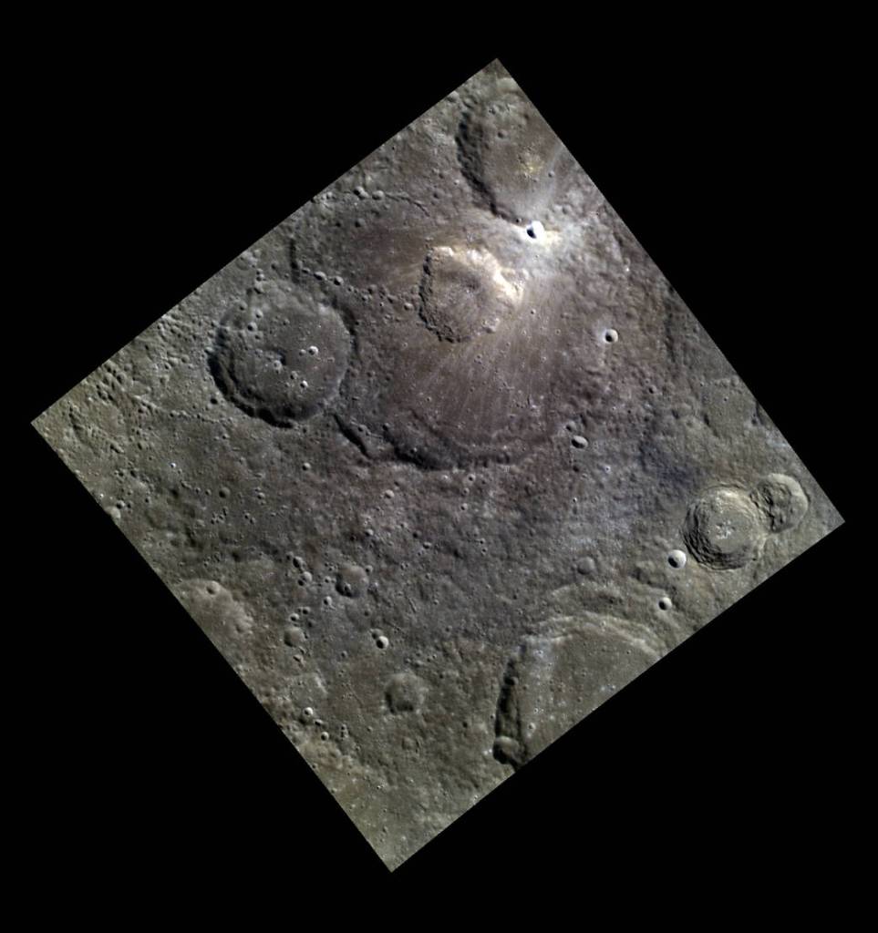 A Volcanic Crater in an Impact Crater