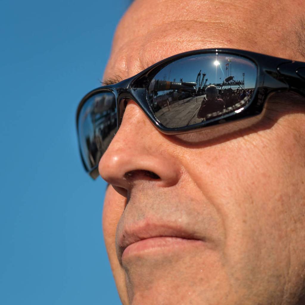 Soyuz Reflected in Astronaut’s Sunglasses