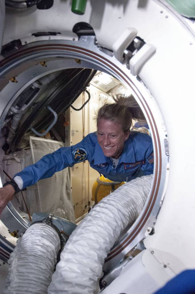 Astronaut Karen Nyberg Boards Station