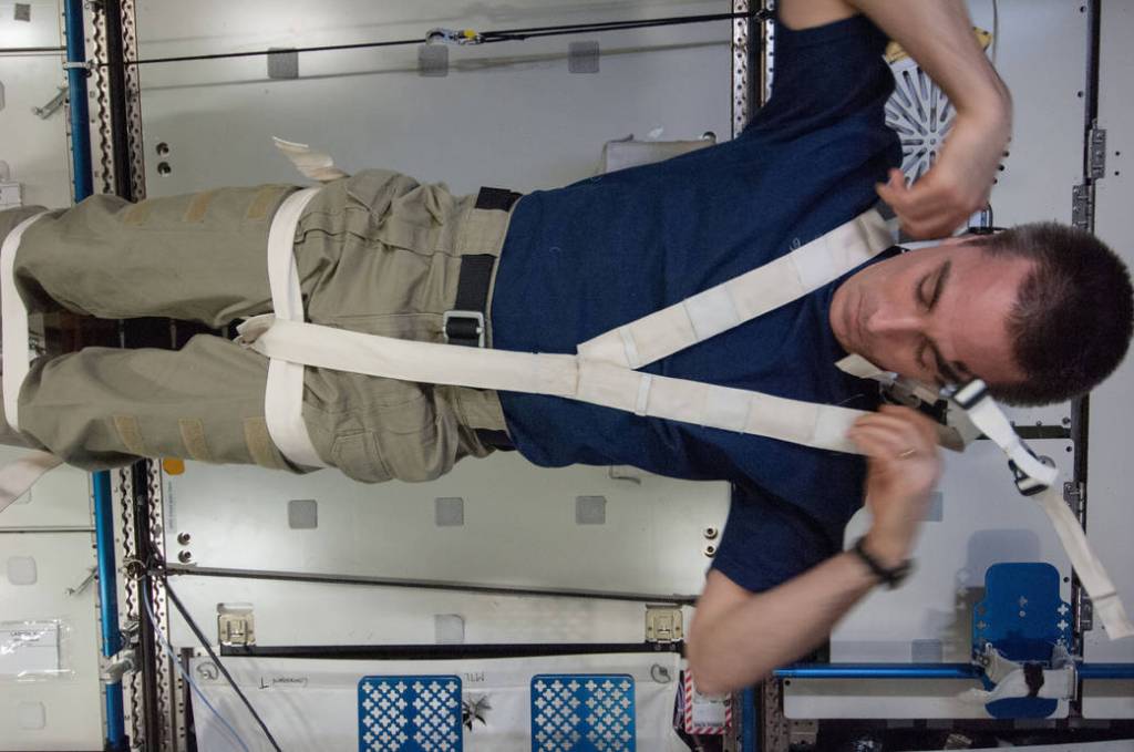 Astronaut Chris Cassidy Checks Out Medical Gear