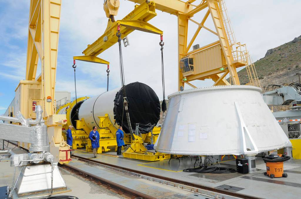 SLS Boosters Centered on Qualification Test