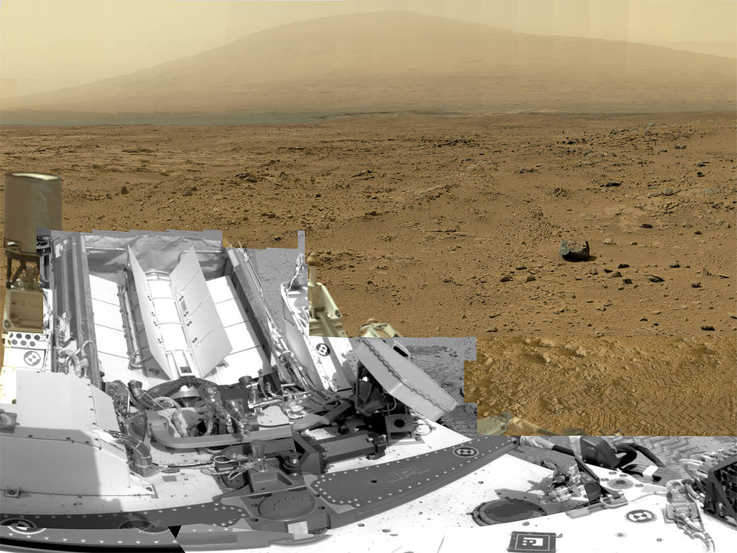 Billion-Pixel View From Curiosity at Rocknest, Raw Color