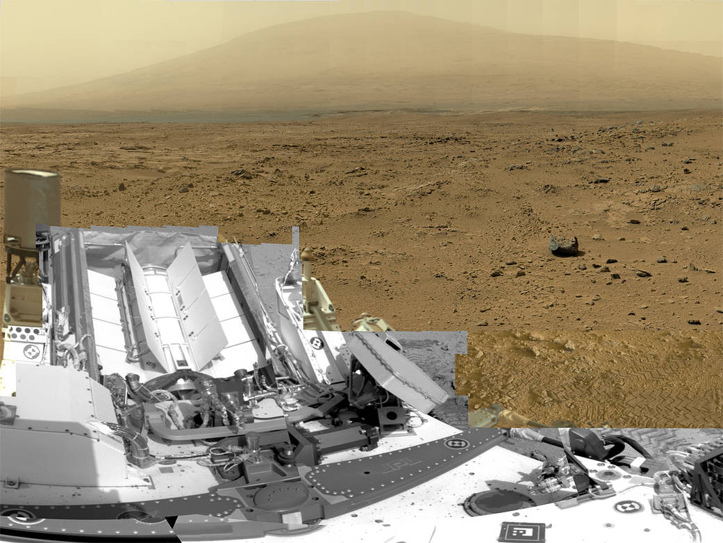 Billion-Pixel View From Curiosity at Rocknest, Raw Color