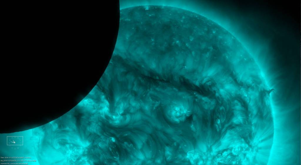 SDO Sees Partial Lunar Eclipse – SDO 5 Years