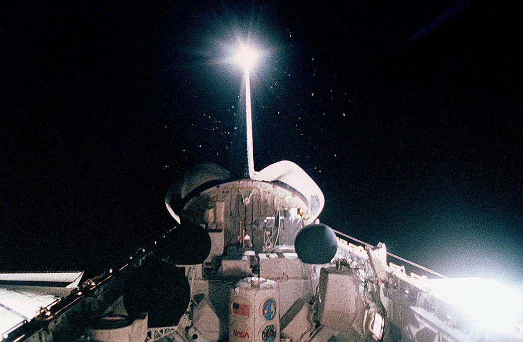 This week in 1992, the space shuttle Atlantis, mission STS-45, launched from NASA’s Kennedy Space Center. 
