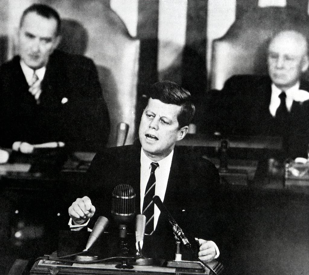 President Kennedy at the Joint Session of Congress