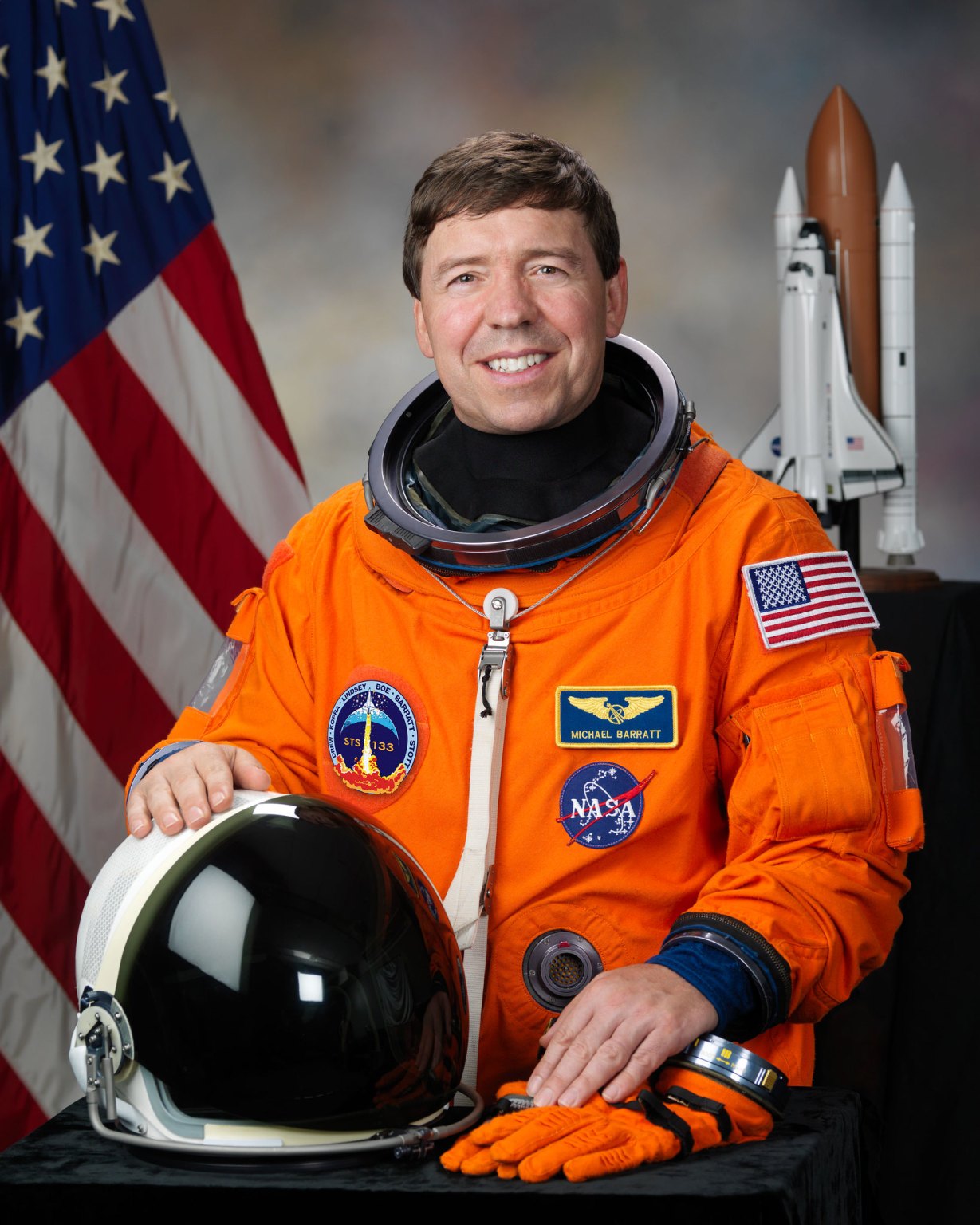 NASA astronaut Michael R. Barratt, mission specialist.
