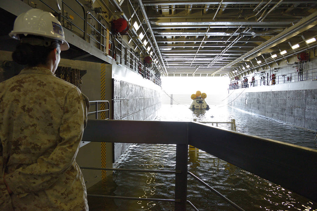 On August 15, at the Naval Station Norfolk near NASA’s Langley Research Center in Virginia, NASA and the U.S. Navy conducted a