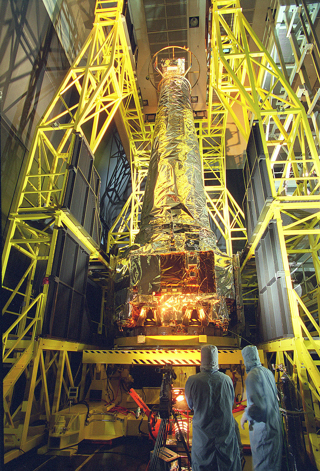 Assembled Chandra X-Ray Observatory