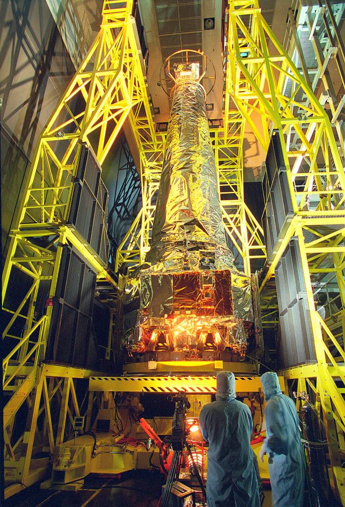 Assembled Chandra X-Ray Observatory