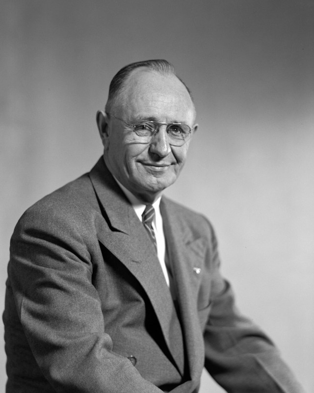 Portrait of Smith J. DeFrance, First Director of Ames Research Center 1940-1965 (then Ames Aeronautical Laboratory).