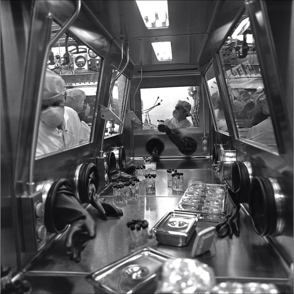 Testing Apollo Samples in a Glove Box