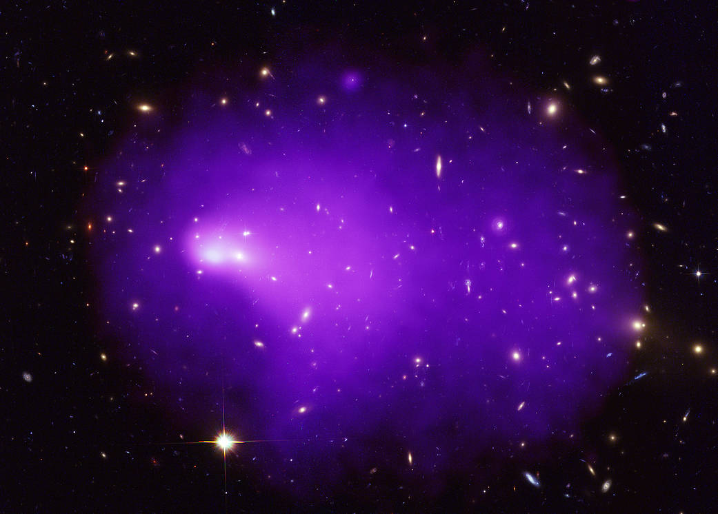 The colossal system Abell 2146 is the result of a collision and merger between two galaxy clusters.