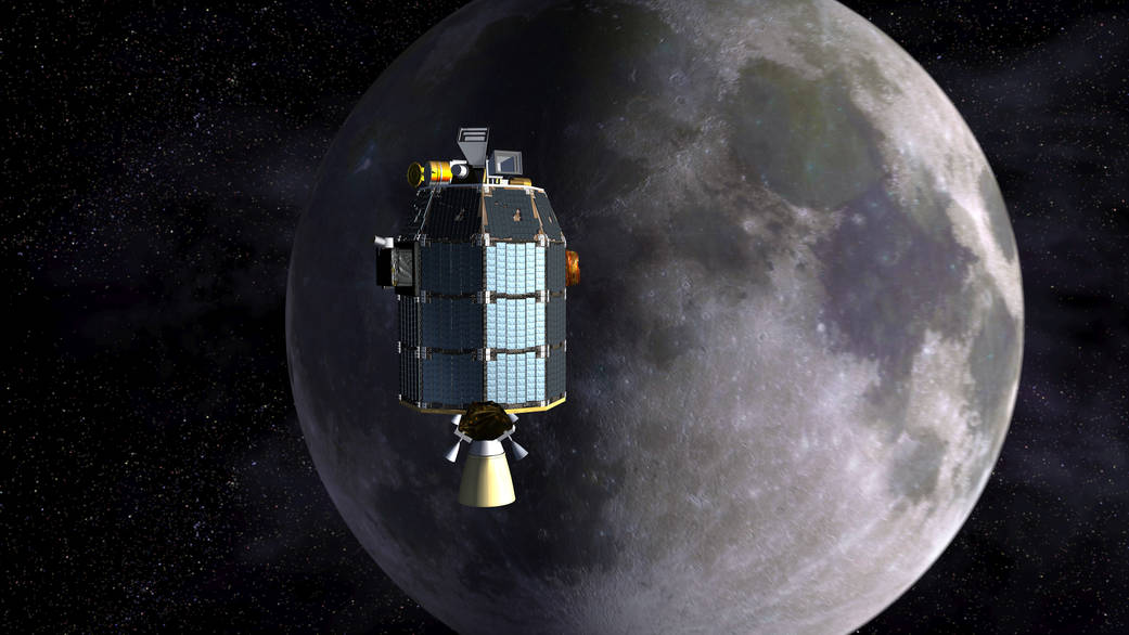 LADEE Approaches Lunar Orbit Artist's Concept