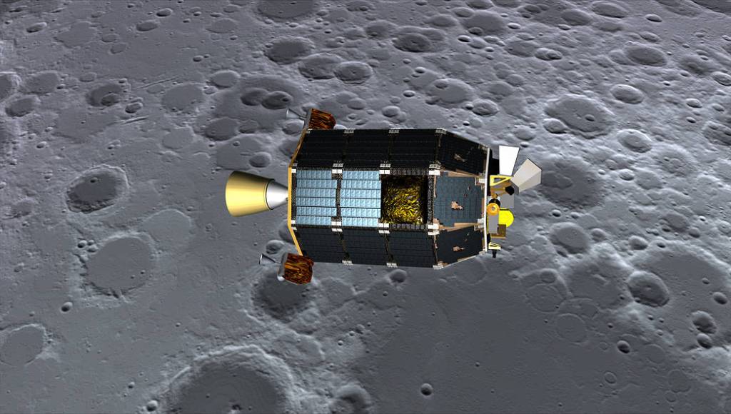 LADEE Above the Lunar Surface Artist’s Concept