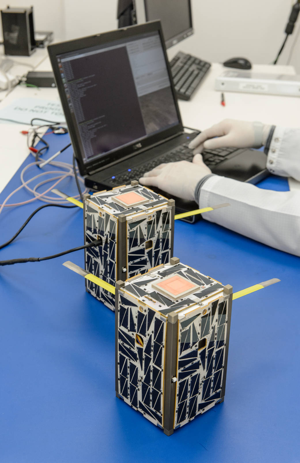 Nodes Satellites Undergoing Software Loading Prior to System Functional Testing