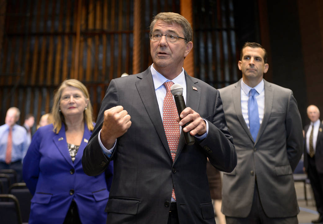 Secretary of Defense Ashton Carter announced a new Manufacturing Innovation Institute at Moffett Field