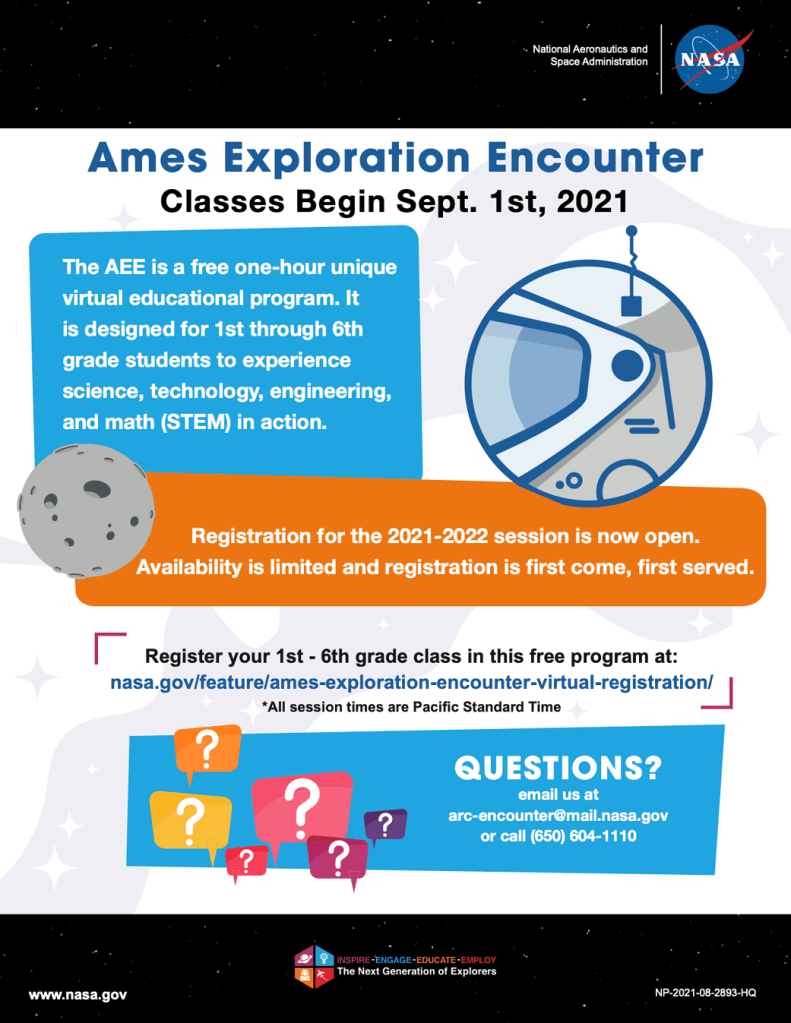 Ames Exploration Encounter 2021 Flyer
