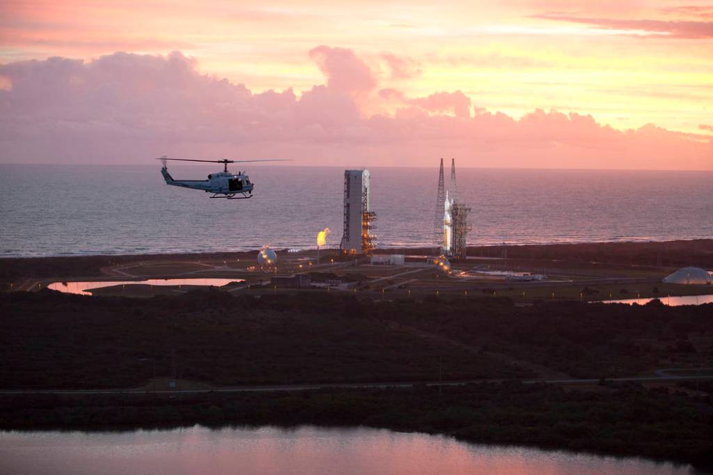 Aerial View of Orion, Delta IV Heavy