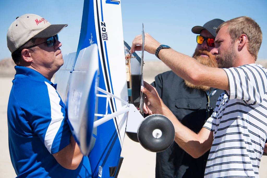 Prepping Prandtl-M for Air Launch from Carbon Cub