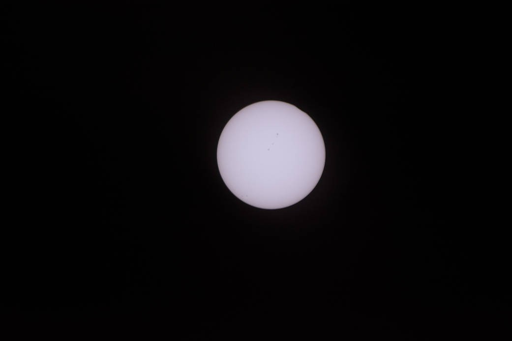 The Moon is seen passing in front of the Sun during a total solar eclipse on Monday, August 21, 2017.