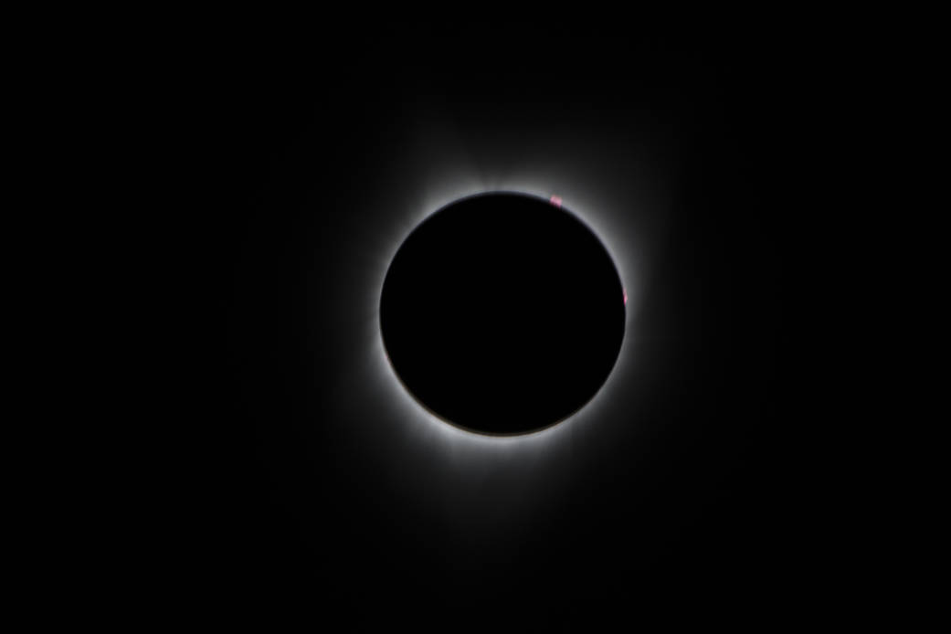 Bailey's Beads Seen during 2017 Total Solar Eclipse