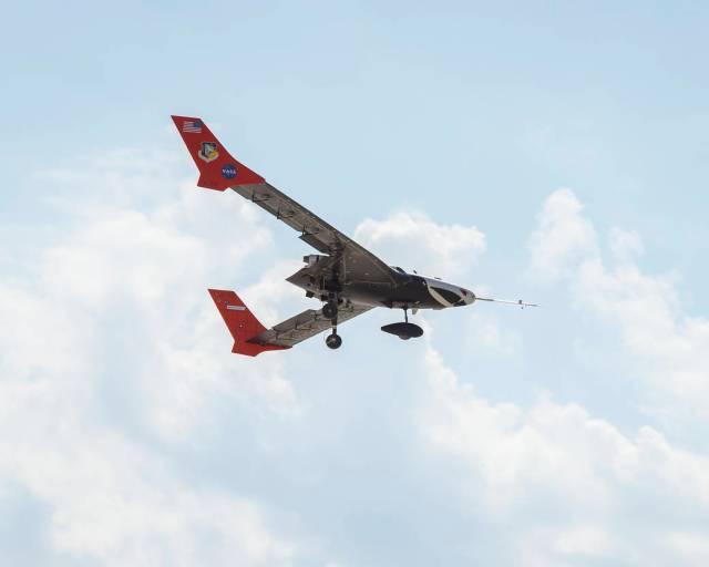 X-56A in flight.