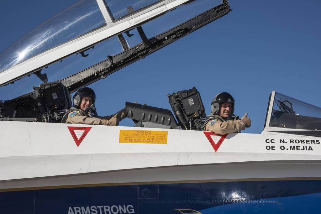 NASA Pilots Practice QSF18 Flight