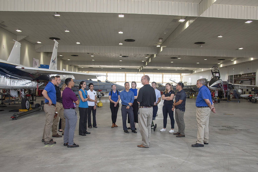 NASA's 2017 astronaut candidates toured aircraft hangar at Armstrong Flight Research Center, in Southern California.