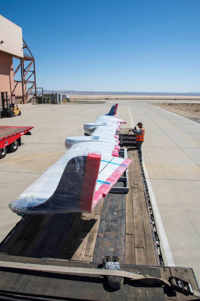 X-57 Mod II Vehicle Delivered to NASA Armstrong