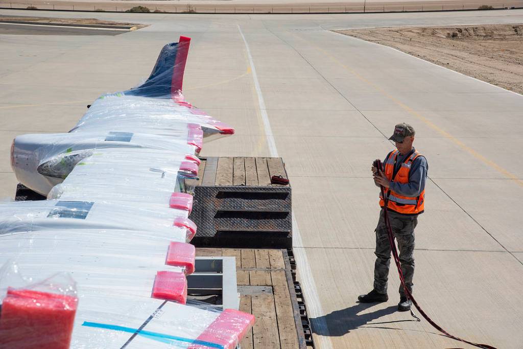 X-57 Mod II Vehicle Delivered to NASA Armstrong